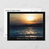 イスタンブールサンセットポストカード ポストカード (正面/裏面)