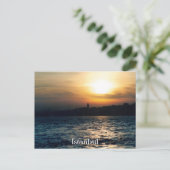 イスタンブールサンセットポストカード ポストカード (スタンド正面)