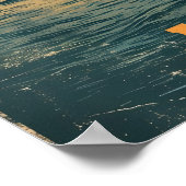 イスタンブールサンセット：ヴィンテージポストカード ポスター (角)