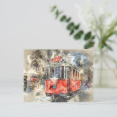 イスタンブールターキーレッドトロリー ポストカード (スタンド正面)