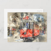 イスタンブールターキーレッドトロリー ポストカード (正面/裏面)