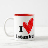 イスタンブールツートーンコーヒーマグが大好き ツートーンマグカップ (左)