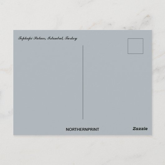 イスタンブールトルコのトプカピパレス ポストカード (裏面)
