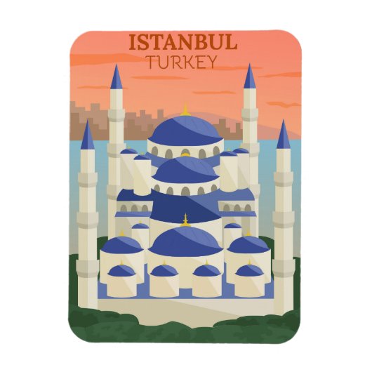 イスタンブールトルコへの旅行 マグネット (縦)