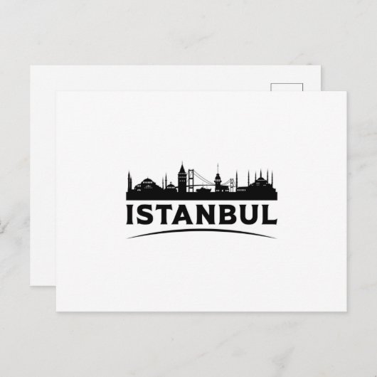 イスタンブールトルコシティシティスケープスカイラインギフトアイディア ポストカード (正面/裏面)