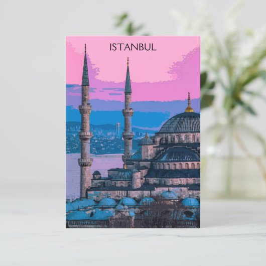 イスタンブールトルコハギアソフィア建築 カード (スタンド正面)