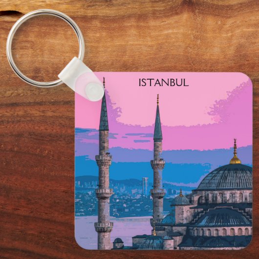 イスタンブールトルコハギアソフィア建築 キーホルダー (正面)