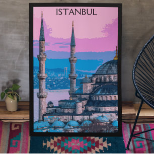 イスタンブールトルコハギアソフィア建築 ポスター