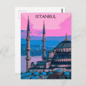 イスタンブールトルコハギアソフィア建築 ポストカード (正面/裏面)