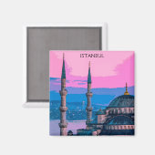 イスタンブールトルコハギアソフィア建築 マグネット (正面/裏面)