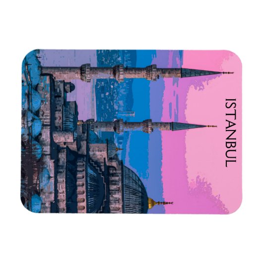 イスタンブールトルコハギアソフィア建築 マグネット (横)