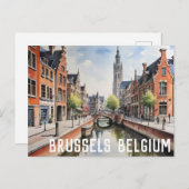 イスタンブールトルコモスク水の色絵画の設定 ポストカード (正面/裏面)