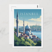 イスタンブールトルコヴィンテージ有名な旅行プレイス ポストカード (正面/裏面)