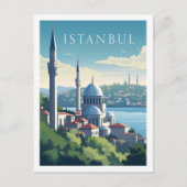 イスタンブールトルコヴィンテージ有名な旅行プレイス ポストカード (正面)