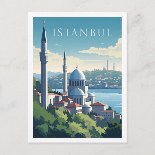 イスタンブールトルコヴィンテージ有名な旅行プレイス ポストカード (正面)