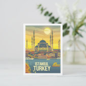 イスタンブールトルコヴィンテージ有名な旅行プレイス ポストカード (スタンド正面)