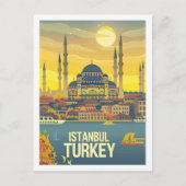 イスタンブールトルコヴィンテージ有名な旅行プレイス ポストカード (正面)