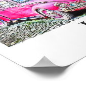 イスタンブールトルコ旅行水彩手描き ポスター (角)