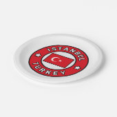 イスタンブールトルコ ペーパープレート (アングル)