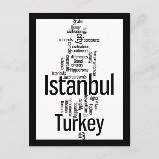 イスタンブールトルコ ポストカード (正面)