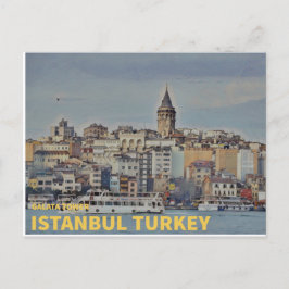 イスタンブールトルコ | Galata Tower ポストカード