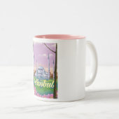 イスタンブールブルーモスク旅行ポスター ツートーンマグカップ (正面右)