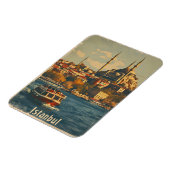 イスタンブールボスポラスヴィンテージポストカード マグネット (左側)