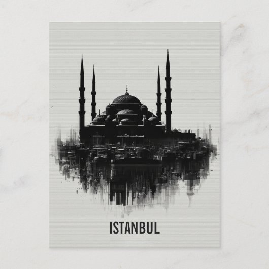 イスタンブール市街のスカイライン ポストカード (正面)