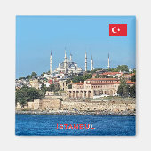 イスタンブール旅行の美しいパノラマ マグネット (正面)