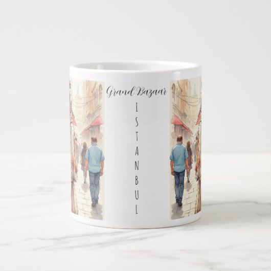 イスタンブール観光客目的地,トルコ,トルコ ジャンボコーヒーマグカップ (正面)
