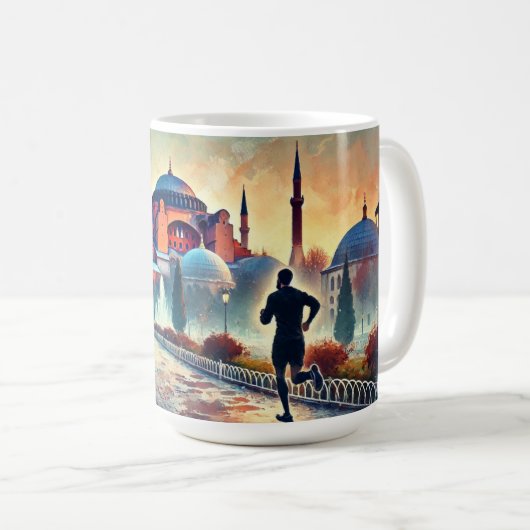 イスタンブール走ハギアソフィアに コーヒーマグカップ (正面右)