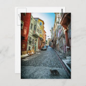 イスタンブール通りの猫 ポストカード (正面/裏面)