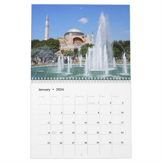 イスタンブール2012のカレンダー カレンダー (1月 2026)