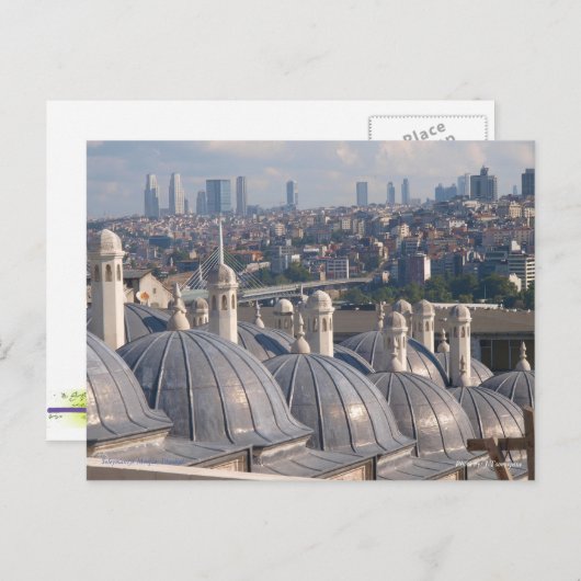 イスタンブール，ソレイマニイェモスクの記憶 ポストカード (正面/裏面)