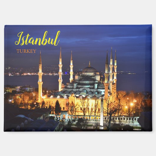 イスタンブール・トルコからの挨拶 マグネット (正面)