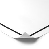 イスタンブール,トルコのミニマル地図ポスター(スタイル2) ポスター (角)