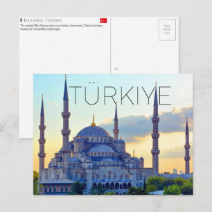 イスタンブール、トルコの旅のポストカード ポストカード