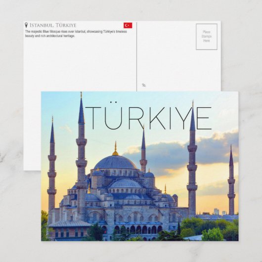 イスタンブール、トルコの旅のポストカード ポストカード (正面/裏面)