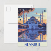 イスタンブール、トルコの旅 シーズンポストカード (正面/裏面)