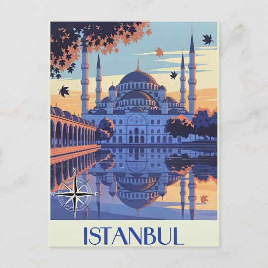 イスタンブール、トルコの旅 シーズンポストカード (正面)