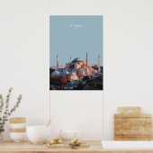 イスタンブール、トルコ旅行アートワーク ポスター (キッチン)