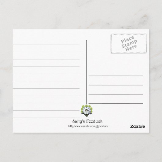 イスタンブール,トルコ – グリーンタイル – ありがとう ポストカード (裏面)