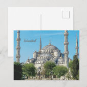 イスタンブール トルコ ブルーモスク 建築 デイリービュー ポストカード (正面/裏面)