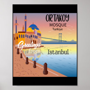 イスタンブール・トルコ・ポスターからの挨拶 ポスター