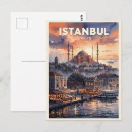 イスタンブール トルコ ヴィンテージ トラベル ポストカード