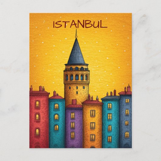 イスタンブール トルコ 旅行 ポストカード (正面)