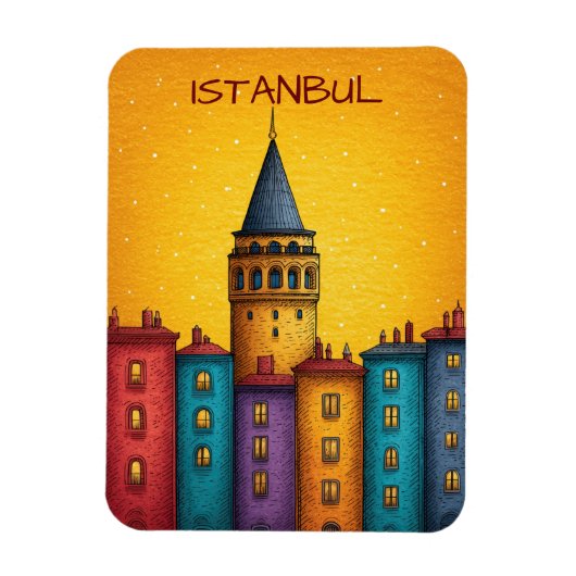 イスタンブール トルコ 旅行 マグネット (縦)