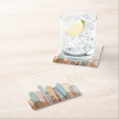 イスタンブール、トルコ|都市スカイライン スクエアペーパーコースター (インサイチュ)