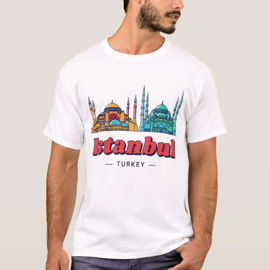 イスタンブール、トルコ Tシャツ (正面)