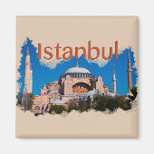 イスタンブール:ハギアソフィア マグネット (正面)